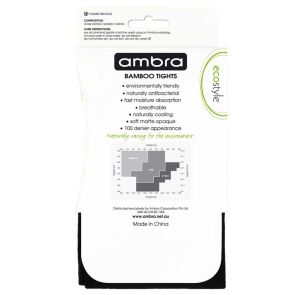 Ambra Organic Bamboo Tights Black