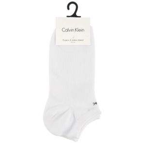 Calvin Klein Chloe CK Logo Liner Socks 3 Pack ECR774 White