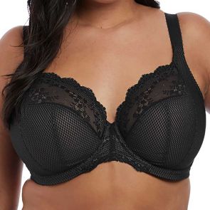 Elomi Charley Underwire Plunge Bra EL4382 Black