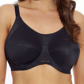 Elomi Energise Underwire Sports Bra With J Hook EL8041 Black