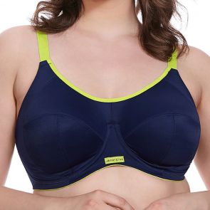 Elomi Energise Underwire Sports Bra With J Hook EL8041 Navy