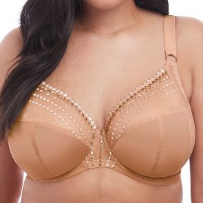 Elomi Matilda Underwire Plunge Bra EL8900 Cafe Au Lait