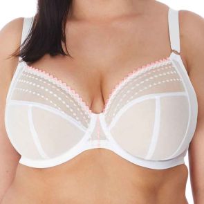 Elomi Matilda Underwire Plunge Bra EL8900 White