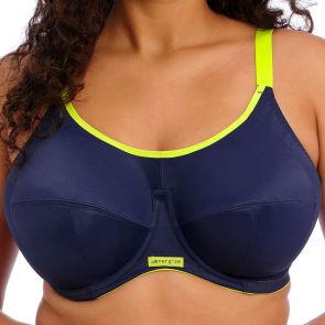 Elomi Energise Underwire Sports Bra With J Hook EL8041 Navy