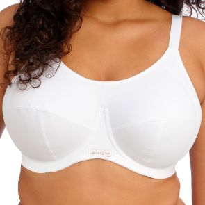 Elomi Energise Underwire Sports Bra With J Hook EL8041 White