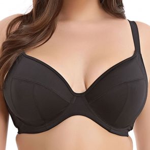 Elomi Swim Essentials Underwire Plunge Bikini Top ES7504 Black