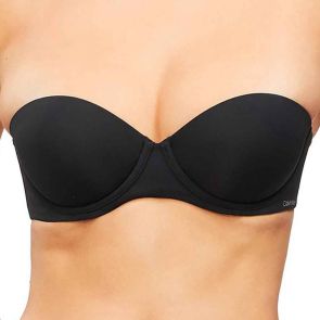 Calvin Klein Strapless Capsule Push Up Strapless Bra QF5677 Black