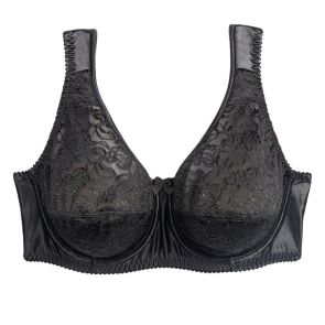 Fayreform Delicate Lace Underwire Bra - Black/Cream Tan - Curvy Bras