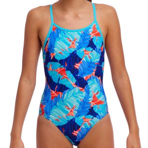 Funkita Girls Diamond Back One Piece FKS033G Lotsa Leaves