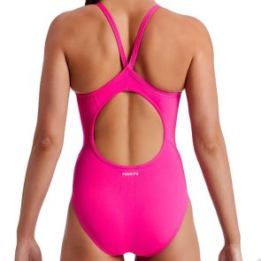 Funkita Ladies Diamond Back One Piece FKS033L Still Pink