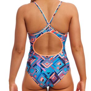 Funkita Ladies Diamond Back One Piece FKS033L Boxed Up