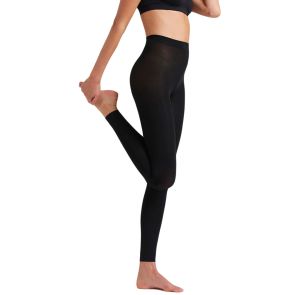 Ambra Footless Tights Black