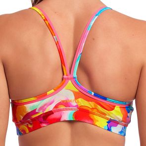 Funkita Ladies Sports Swim Top FS02L Messy Monet