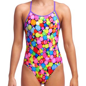 Funkita Girls Diamond Back Swim One Piece FS11G Bubble Tea