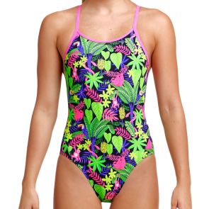 Funkita Girls Diamond Back Swim One Piece FS11G Sloth Slumber