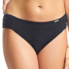 Fantasie Swim Ottawa Mid Rise Swim Brief Gathered Sides FS6358 Black