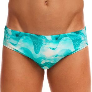 Funky Trunks Men's Classic Brief FTS035M Teal Wave