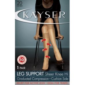 Kayser Leg Support Sheer Knee Hi’s H10110 Bare