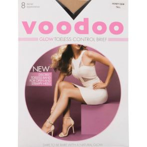 Voodoo Glow Toeless Control Brief Sheers H30558 Honey Dew