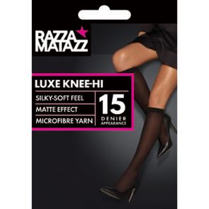 Razzamatazz Silky Luxe Knee Hi H80093 Soft Black