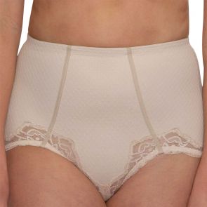 Hush Hush by Slimform Whisper Allover Lace Control Brief HH006 Nude