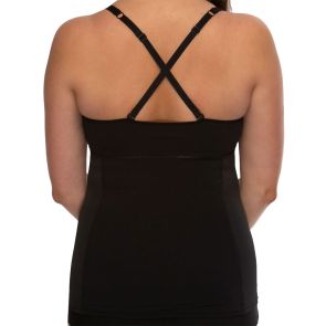 Hush Hush by Slimform Harmony Ladder Control Cami Black HH011