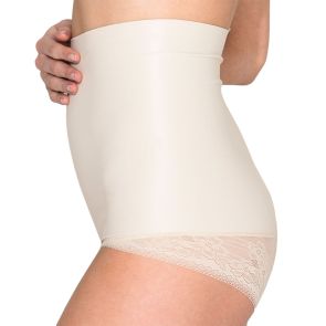 Hush Hush by Slimform Essensual Smooth Lace High Waist Control Pant Nude HH015