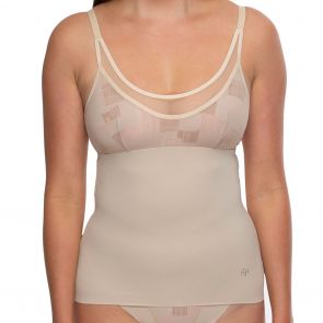 Hush Hush by Slimfrom Eden Medium Control Camisole HH045 Geo Nude
