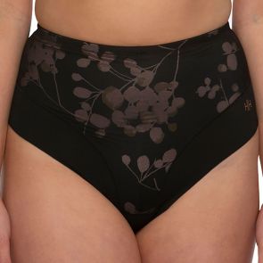 Hush Hush by Slimform Eden Medium Control Thong Back Brief HH046 Geo Black