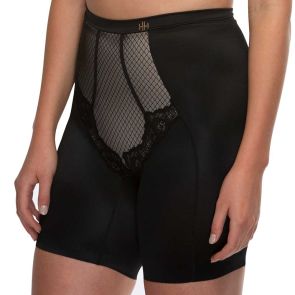Hush Hush by Slimform Whisper Boyleg Control Brief HH055 Black/Nude