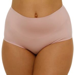 Hush Hush Smooth Brief With Control Panels HH067LC Blush