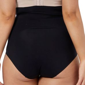 Hush Hush Smooth High Waist Brief With Control Panels HH072LC Black