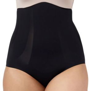 Hush Hush Smooth High Waist Brief With Control Panels HH072LC Black