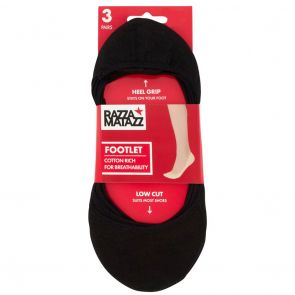 Razzamatazz Footlet 3-Pack HXU63G Black