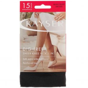 Kayser Dig-Free Sheer Knee-Hi HY4K1N Nearly Black