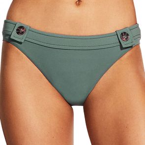 Seafolly Active Hipster W/ Buttons 40622-058 Olive Leaf