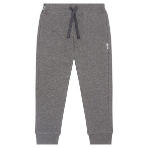 Bonds Kids Logo Fleece Trackie KVRJK Grey Black Marle