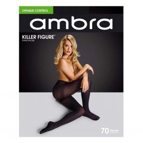 Ambra Killer Figure Opaque Control Tights Black