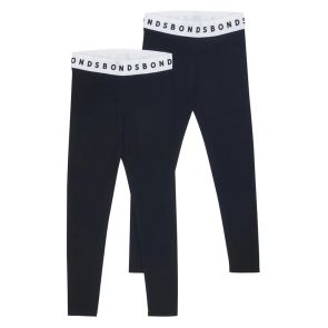 Bonds Hipster Legging 2 Pack KWE7K Black