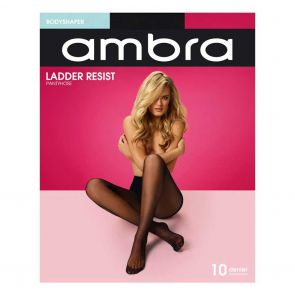 Ambra Ladder Resist Bodyshaper Pantyhose AMLRBSH Black