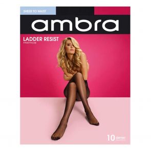 Ambra Ladder Resist Pantyhose Black 