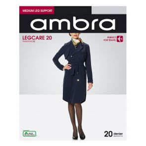 Ambra Travel Leg Care 20 Pantyhose Black