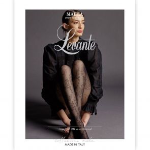 Levante Maela Sheer Lace Tight LEMAETI Nero