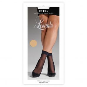 Levante Fuller Figure Extra Sheer Anklet LEVEXANK Naturel