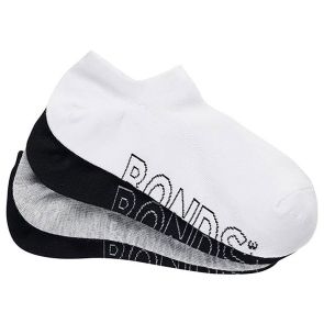 Bonds Women's Logo Lightweight No Show Socks 4-Pack LXPW4N Multi