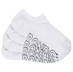 Bonds Women's Logo Lightweight No Show Socks 4-Pack LXPW4N White