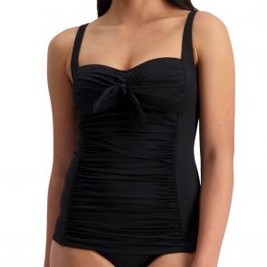 Moontide Contours Fuller Cup Twist Tankini M3306CN Black