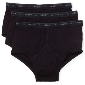 Jockey Classic Y-Front Brief Value 3-Pack Black M9009B