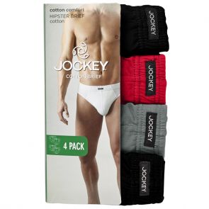 Jockey Cotton Brief 4PK M9014L Assorted