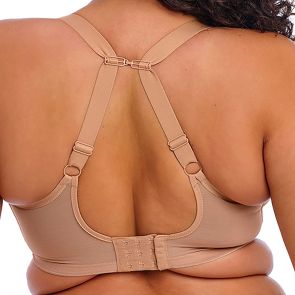 Elomi Matilda Underwire Plunge Bra EL8900 Cafe Au Lait